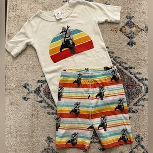 Hanna Andersson Mandalorian Star Wars Kids Pajama Set size 130